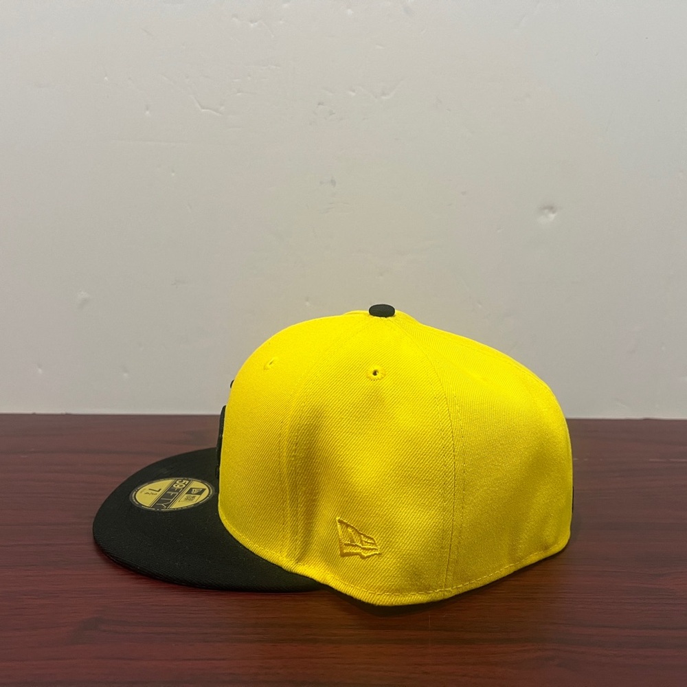 New Era, 59Fifty Fitted Hat, Los Angeles Dodgers, Yellow & Black - Picture 5 of 10